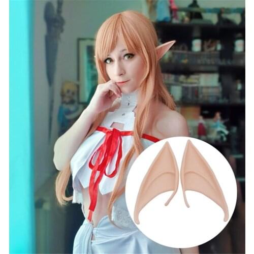 Christmas Party Angel Elven Elf Ears Mysterious Pointed Anime Fairy Cosplay Costumes Vampire Soft Halloween Party Decoration