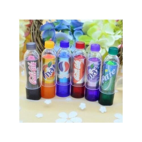 50sets 6pcs/set Cola Lipstick Wax Cup Lip Baby Lips Balm Brand Makeup cute Moisturizer Faint scent Lip Balm new