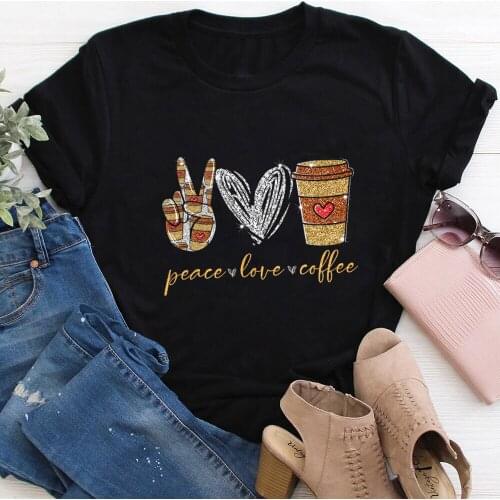 Peace Love Avocado Farms Coffee 100%Cotton Print Women Tshirt Unisex Funny Summer Casual Short Sleeve Top Country Life Shirt