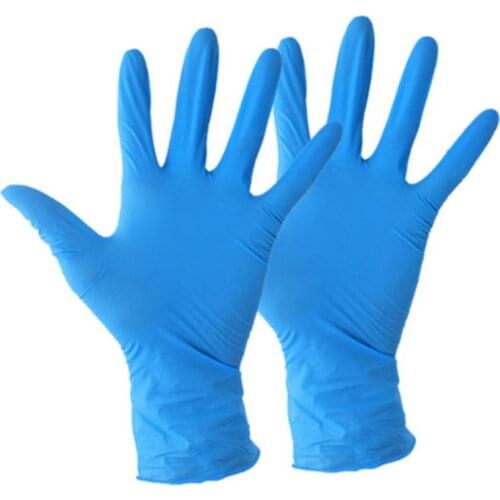Hot Sale Fast Shipping DHL 100 PCS Black latex gloves gant latex disposable Nitrile Work Gloves For Industrial Rubber Gloves