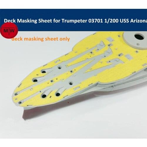 1/200 Scale Deck Masking Sheet for Trumpeter 03701 07015 USS Arizona Ship Model Kit CY20002B