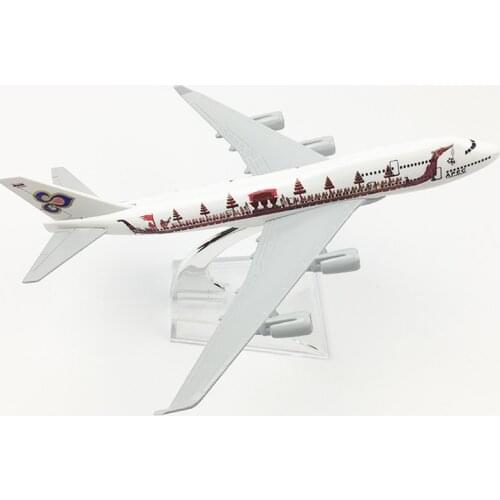 JASON TUTU Thai Dragon Boat Plane Model Airplane Model 16cm Boeing 747 Aircraft Model 1:400 Diecast Metal Airplanes Plane Toy