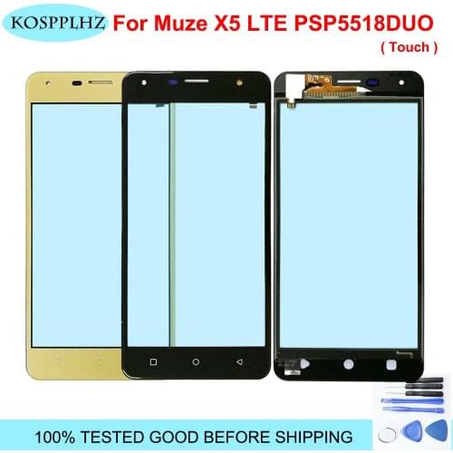 Touchscreen Sensor For prestigio muze X5 lte psp5518duo psp 5518 duo psp 5518 Touch Screen Panel Repair Parts (no LCD Display)