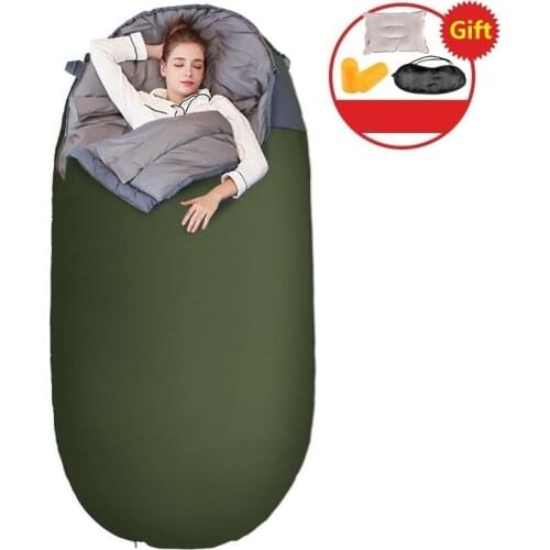 New egg-shaped sleeping bag Ultralight Widen and lengthen Camping Sleeping Bag Warm cotton Waterproof Sleeping Bag 230*100cm