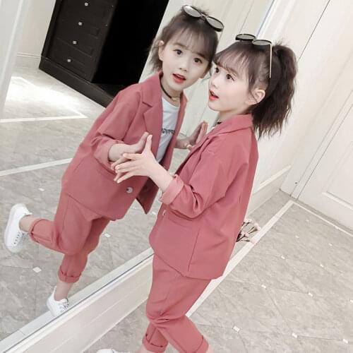 Teen Girls Clothing Autumn Jacket Pants 2pcs sets for Girls Clothes School Kids Suit Outfits Tracksuit Children 10 12 14 Years