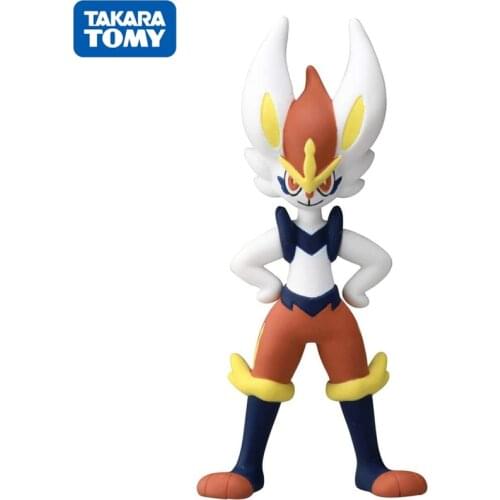 6Cm Original Takara Tomy Figurine Pokemon Monster Cute Japan Anime Figures Model Mini Cinderace Bithday Gift Toys for Boys Ms-35