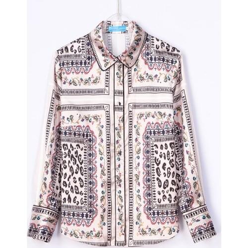 Pastel Floral Print Womens Tops And Blouses Silk Womens Shirt Plus Size Women Clothes Kimono Ropa Blusas Tunic Office Blouse