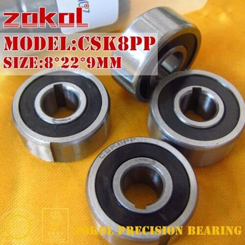 ZOKOL CSK08PP bearing CSK8 PP 608 Double-Groove CSK08 One Way Clutch Bearing 8*22*9mm