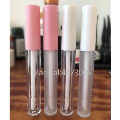 Wholesale 2.5ml Empty Lip Gloss Tube Clear/Frosted Lip Balm Tubes Containers Mini Lipstick Refillable Bottles Lipgloss Tubes