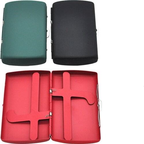 Rose red and black New design Cigarette Accessories Tobacco Box Storage Pocket Size metal Cigarettes Case