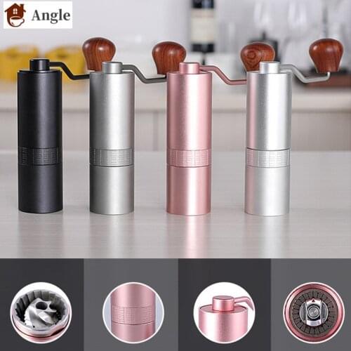 Manual Coffee Grinder 25g Aluminum Coffee Miller Black Mini Milling machine for V60 Single Coffee
