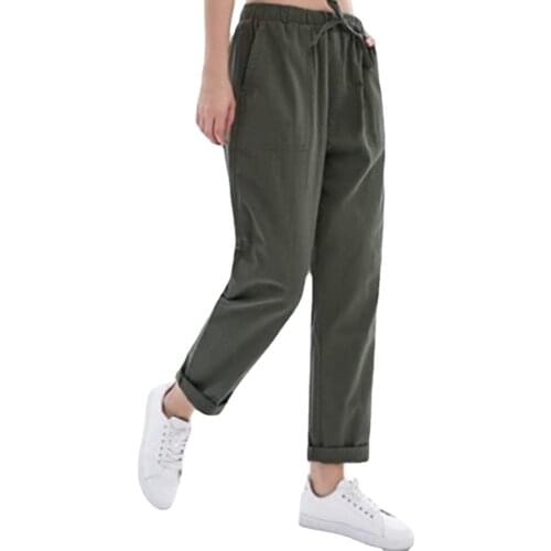 Женские льняные брюки Single Taurus China At AliExpress