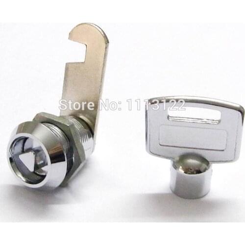 M19-20 triangle Cylinder lock Industrial triangular Cam lock with hook Cam Cabinet Cam Lock 1 PCS