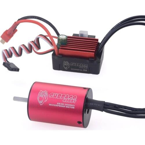 Surpass Hobby New KK Combo 2838 3600KV Brushless Motor +35A ESC for 1/16 1/14 RC Car
