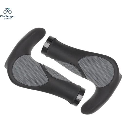 Bicycle Handle Grips TPR Rubber MTB Bike Handlebars Cover Grip Ergonomic Shock Absorption Mountain Bike Cycling Lock Bar End