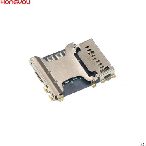 10PCS/Lot For Samsung I8552 I9128 I9128V I879 I8262 I8260 Sim Card Socket Slot Reader SD Card Holder Connector