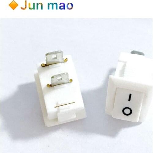 10PCS Become Warped Plate Switch KCD11-101 3A 250V 10*15 ON-OFF 2Pin 10X15 Ship Type Switch White 10X15