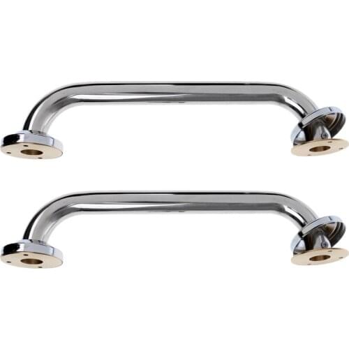 2 Pieces 316 Stainless Steel 13'' Boat Polished Marine Yacht Grab Handle Handrail 330mm Heavy Duty