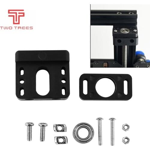 3D Printer Upgrade Aluminum Plastic Z-Axis Leadscrew Top Mount Z Axis Fixed Seat for CR-10 Ender 3 Metal Z-Rod Bearing Holder