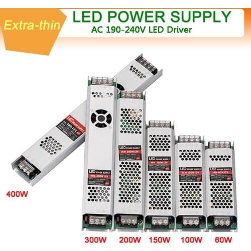 AC 190-240V DC 12V 33A Lighting Transformer LED Driver 12 Volt Universal Power adapter 400W Switching Power Supply LED Strip