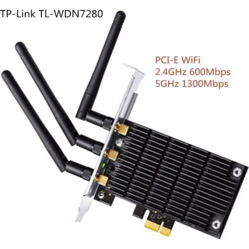 AC1900Mbps Wifi Gigabit Ethernet Network Card PCI-e Wifi Antenna Adapter PCI Wireless Dual 2.4GHz 5GHz IEEE 802.11ac for PC