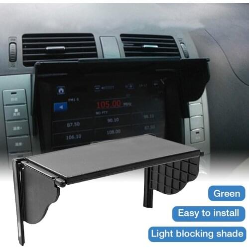 Car GPS Sunshade Cover For Inch Universal Barrier Light Cover Car GPS Navigation Screen Sun Shade Visor Sunshade Hood