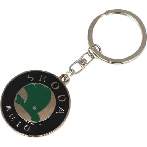 Car Styling 3D Metal Emblem Car Keychain Key Chain Key Rings Logo For skoda octavia fabia rapid yeti Kodiaq superb octavia a 5 a