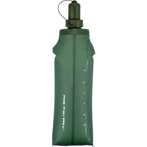 Water Bottle TPU Folding Soft Flask Sport Water Bottle Water Bag Collapsible Drink Water Bottle Water Bag Running Camping Hiking