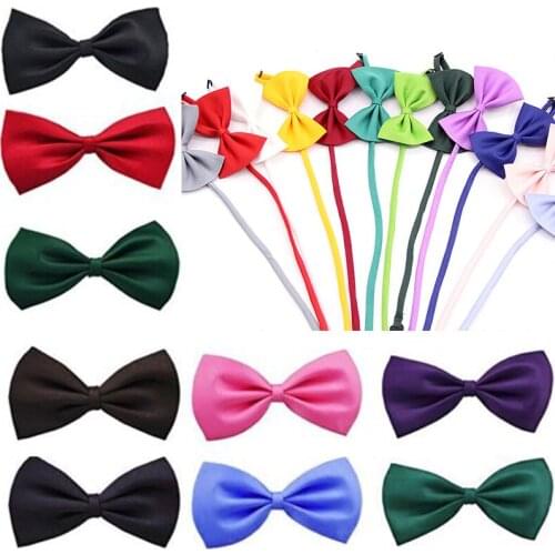 Kid Pet Bowties Solid Butterfly Bowtie Wedding Accessories Gift Bow Tie Party TiesNew Wholesale Bowknot BA86