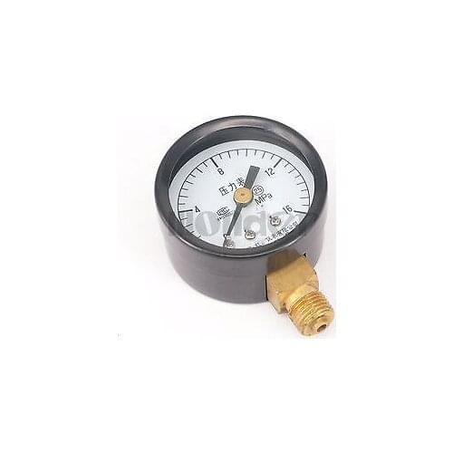 0-16Mpa Measurement Range Y-40 Radial Mount M10x1 Air Compressor Pressure Gauge Dial Diam 40mm
