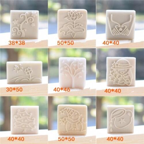 Diy handmade soap personality stamps white resin soap stamps rose cartoon handmade
