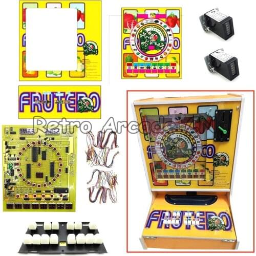 Casino Slot Coin Operated Machine Diy Kit Fruit Mario Game PCB Board with Wire Harness Keyboard Acrylic Panel for sale
