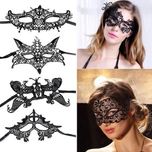 Cosplay Princess Hollow Masquerade Face Mask For Face Sexy Women Girls Prom Decoration Props Costume Mask Halloween Lace Cutout