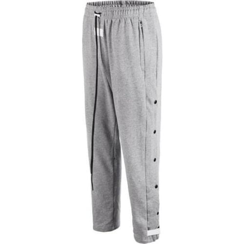 Fashion Mens Casual Sweatpants Male Button Elastic Waist Loose Pants HipHop Trousers Boys Jogger