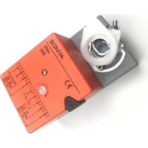 Damper Actuator Switch Module AC100-240V ACDC24V 2Nm Output Analog Signal Electric Ventilation Valve Motor