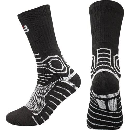 New High Quality Men Elite Basketball Socks Non-slip Cotton Thicken Towel Bottom Cycling Running Outdoor Mens Sport Socks