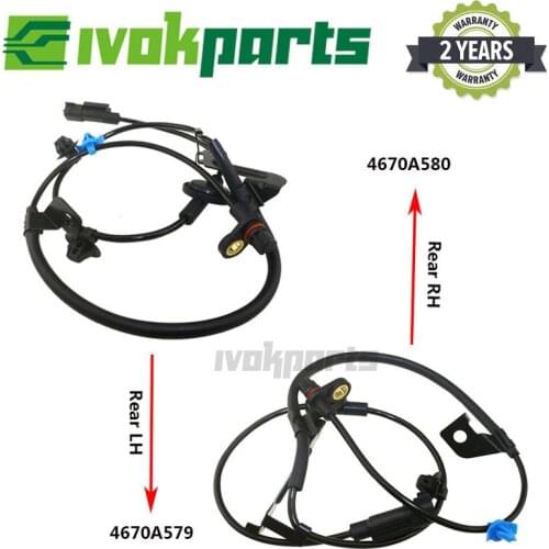A Pair 4670A579 4670A580 For Mitsubishi ASX LANCER OUTLANDER II III PAJERO IV Rear L/R Left & Right ABS Wheel Speed Sensor