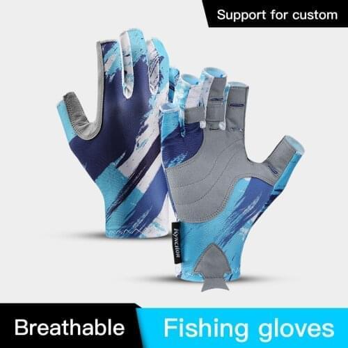 Fishing Gloves Men Hands Protection Gloves Half Finger Breathable Outdoor Sport Fitting Summer Cycling Women Gloves