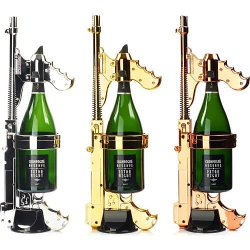 3 Colors Champagne Gun Bottle Spray Gun with Jet Bottle Pourer for Night Club Party Lounge