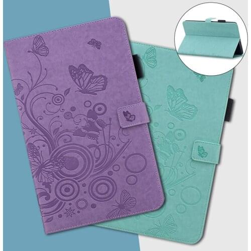 Cute Butterfly Case for samsung galaxy tab s6 10.5 inch SM-T860 SM-T865 Cover Leather Stand wallet Case for samsung tab s6 case