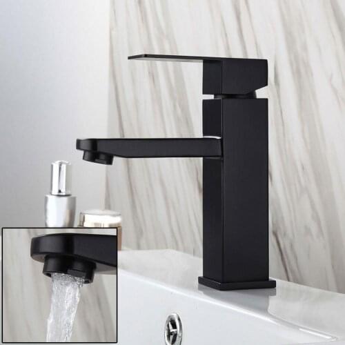 Kitchen Bathroom Basin Faucets Stainless Steel Faucets Single Handle Basin Mixer Faucet Cold/Hot Mixer Sink Basin Mixer Tap