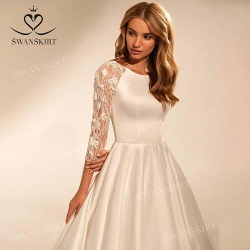 Swanskirt Satin Wedding Dresses