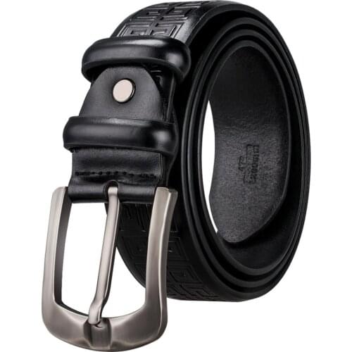 SZ-0001-A 2017 Barry.Wang New Fashion Designers Pin Buckle Leather luxury Belts Business Male Pin buckle Belts for Mens