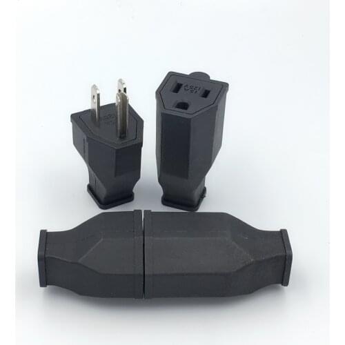 US AC Power Industrial Plug 15A 125V Male and Female Removable Wiring Plug Socket Convertor SS-159 SS-160