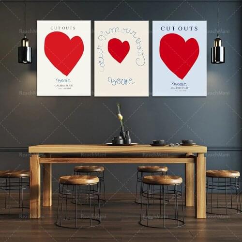 VERVE POSTER,Heart Print,Museum Poster,Gallery Poster,Poster Print,Exhibition Wall Art,Art print,Modern art print,Verve Poster