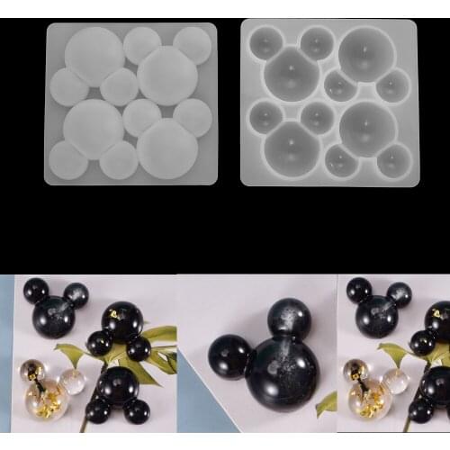 1pcs Resin Mice Head Mold Silicone Pendant Cute Casting Mould for Epoxy Resin DIY Craft Jewelry Making Handmade Tools