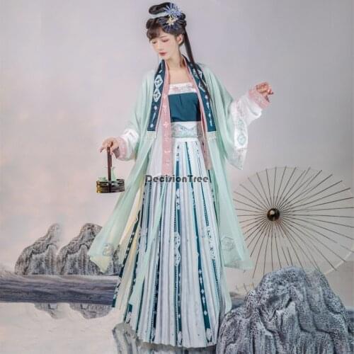 2021 hanfu women chinese dance costumes hanfu traditional chinese dress fairy ancient chinese costume performance dress hanfu