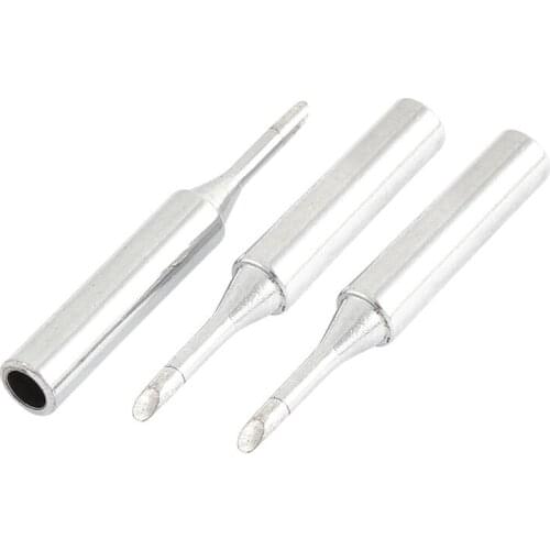 3Pcs 900M-T-2C 60W 2mm Width Bevel Soldering Solder Iron Tip 43 x 6mm