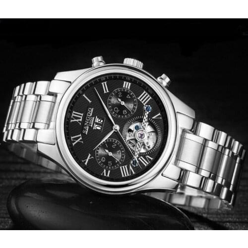 40mm Sangdo Business watch Automatic Self-Wind movement Sapphire Crystal Mechanical multifunction Mens watch 032sa