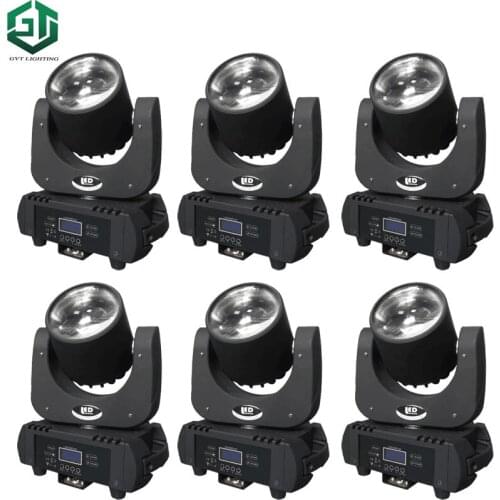 6pcs/lot 60W LED beam Moving Head Light dj controller LED lamp Light 60W Beam led moving head lights super bright DJ disco light